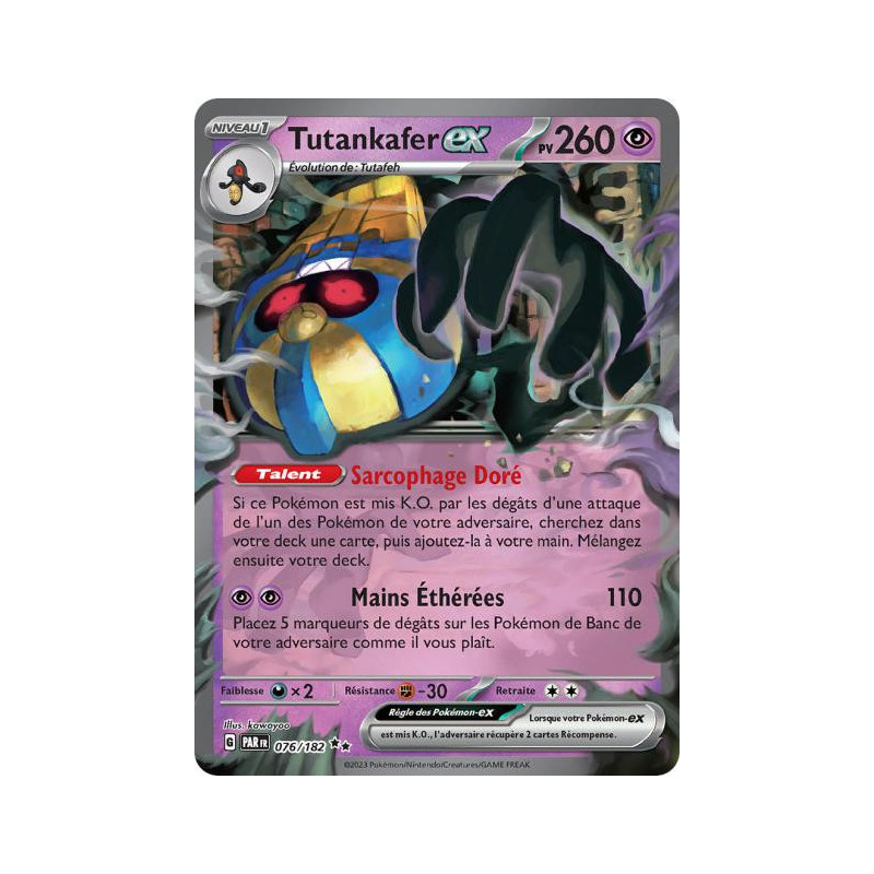 Tutankafer ex - EV04 - 76/182 Double Rare