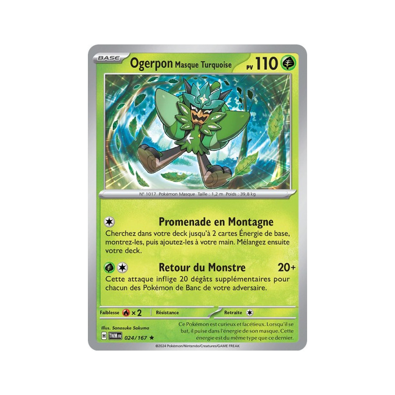 Ogerpon Masque Turquoise - EV06 - 24/167 Rare
