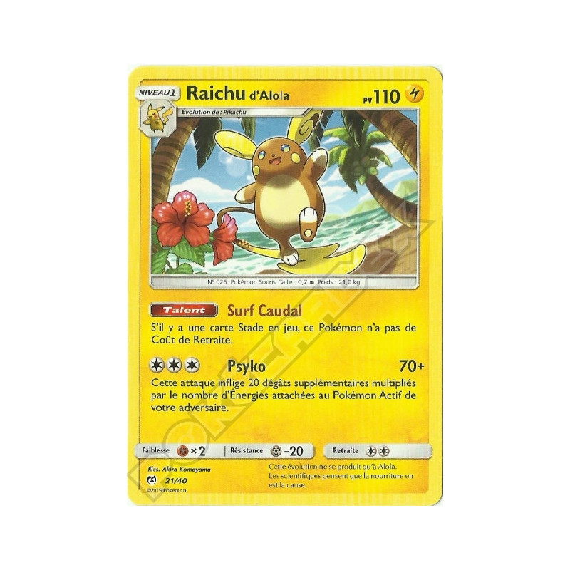 Raichu d'Alola - MC9 - 21/40 Promo