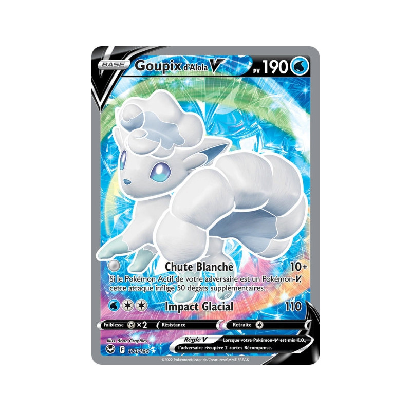 Goupix d'Alola V - EB12 - 173/195 Ultra Rare