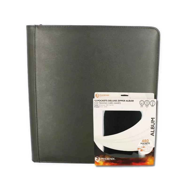 Phoenix shield binder de rangement 12-pockets deluxe pour 480 cartes